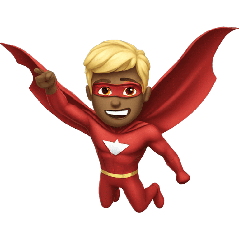 flying super hero emoji