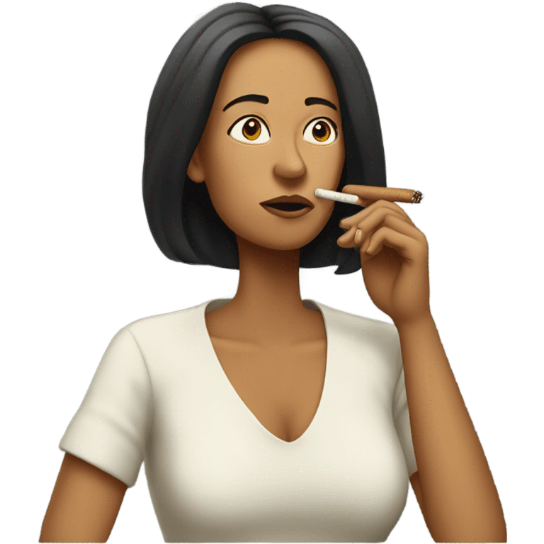 Woman smoking  emoji