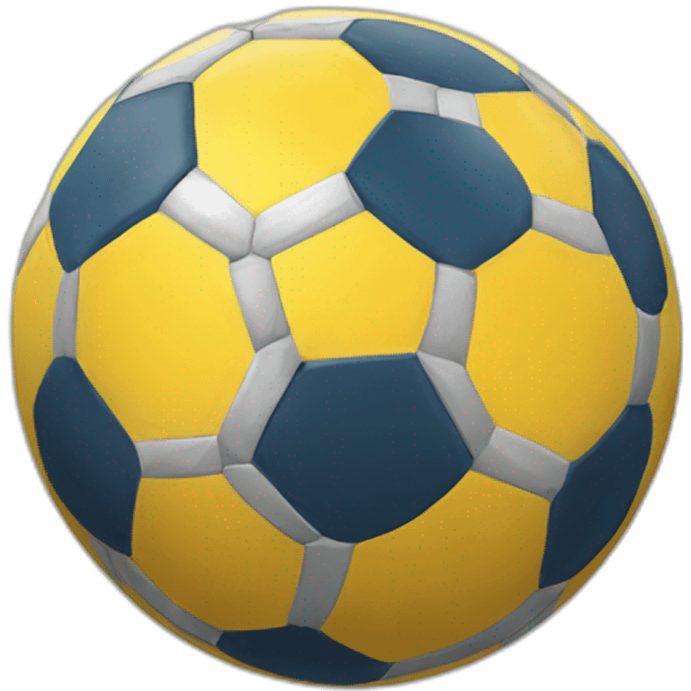 Un ballon de foot emoji