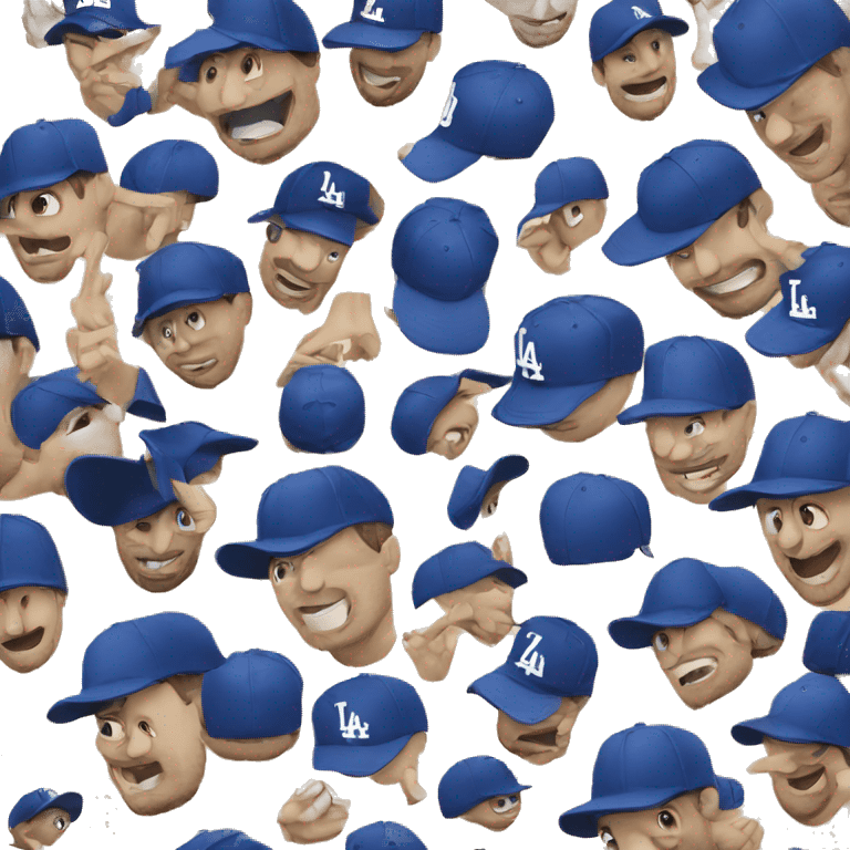 La dodgers hat emoji