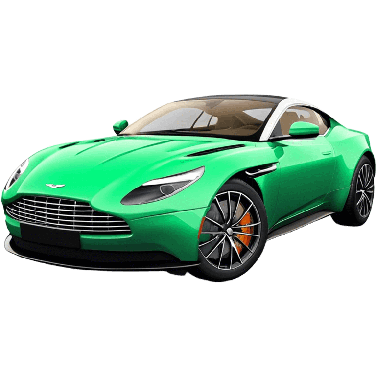 Aston Martin DB11 - Aston Martin (Model Year: 2022) (Iconic colour: Green) emoji