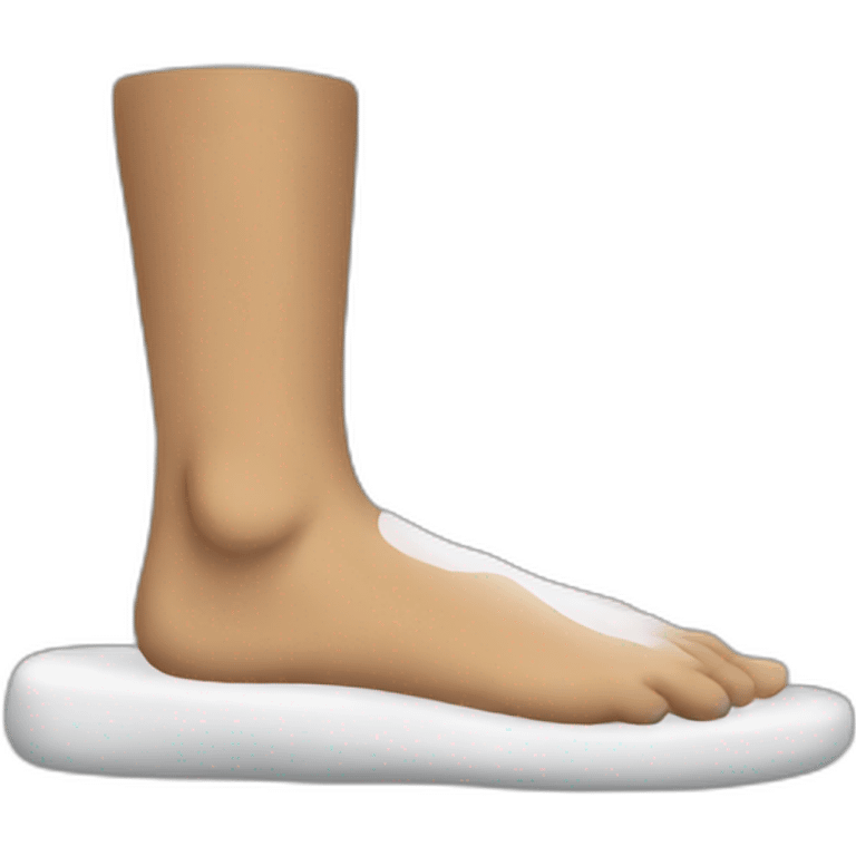 white foot emoji