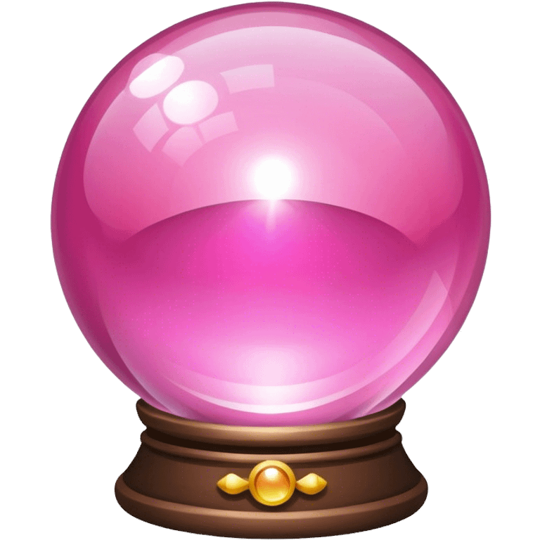 all pink magic crystal ball emoji