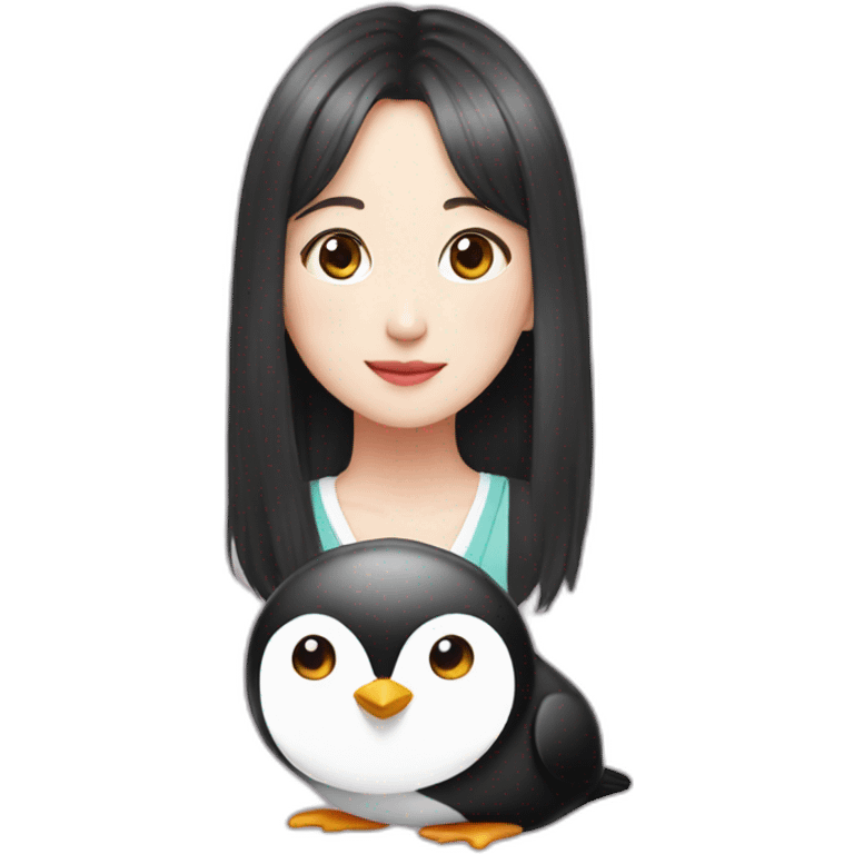 TWICE Mina with Penguin emoji