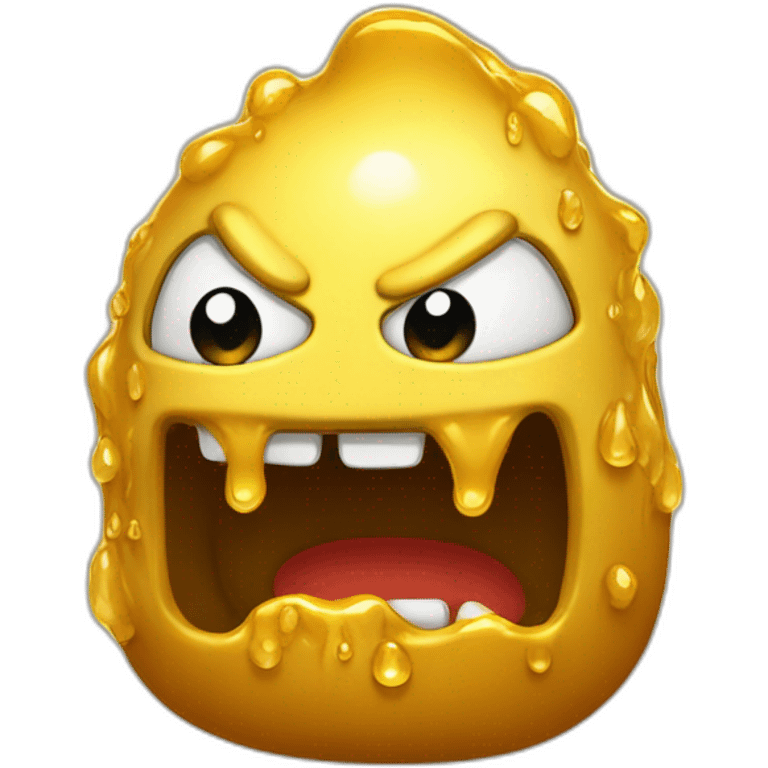 angry golden slime emoji