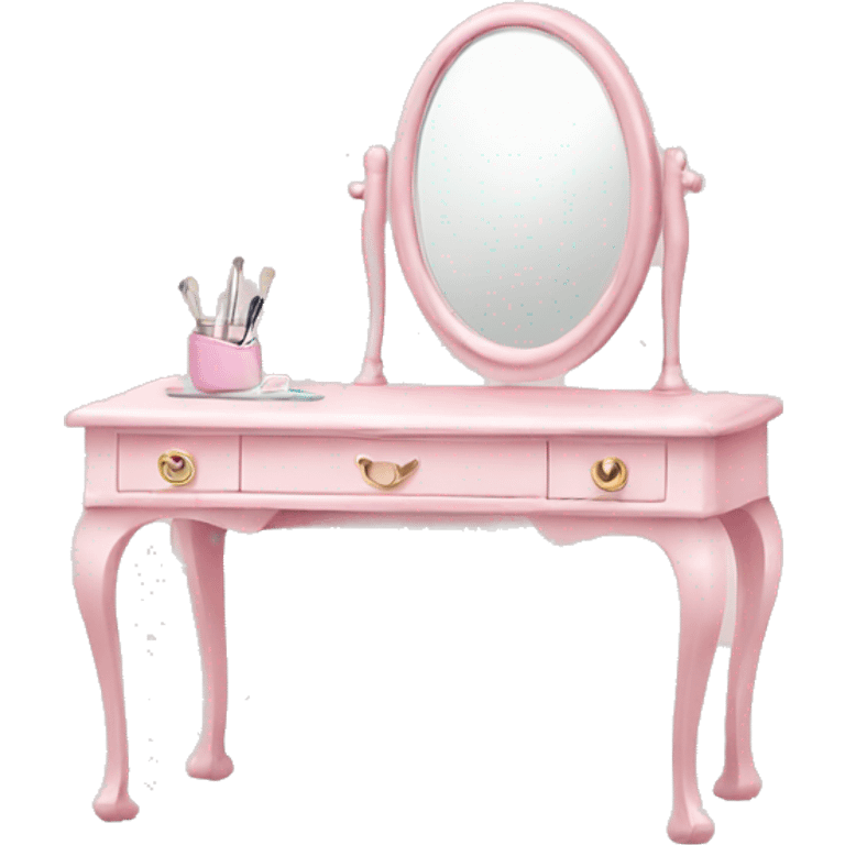 light pink dressing table  emoji