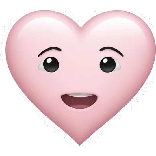 Light pink heart emoji