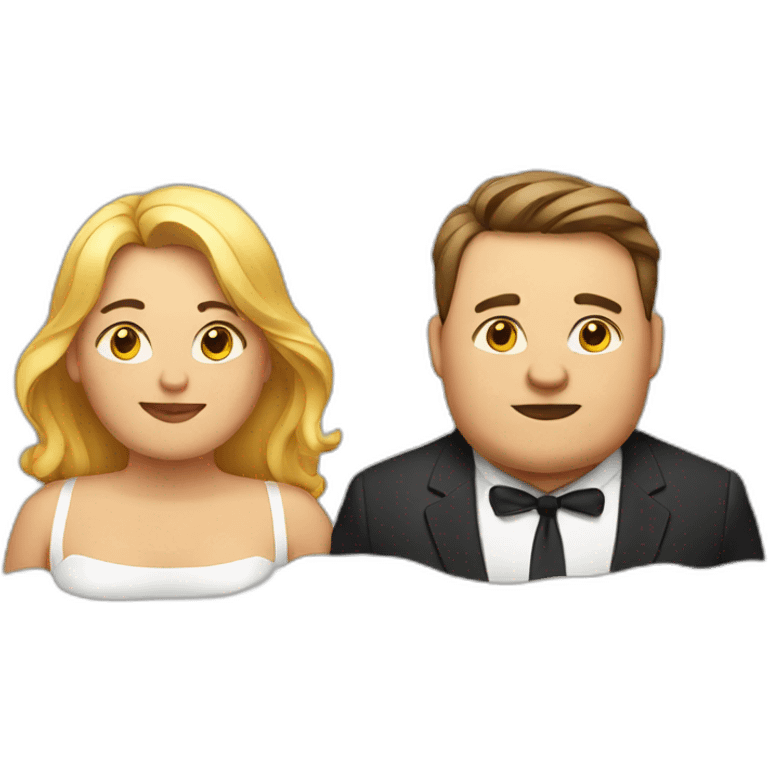 fat couple emoji