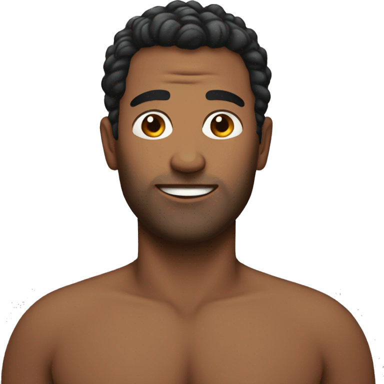 man with boobs emoji