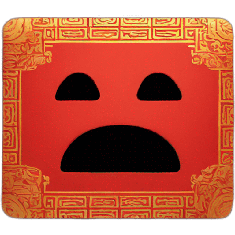 red packet without face emoji