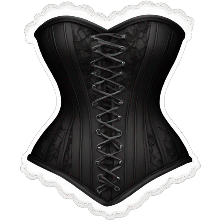 black lace corset emoji