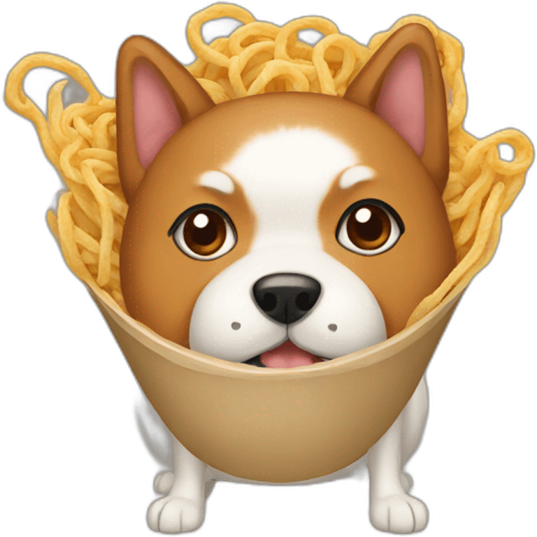 ramen dog emoji