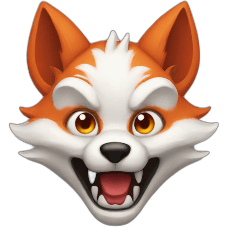 evil fox with horns emoji