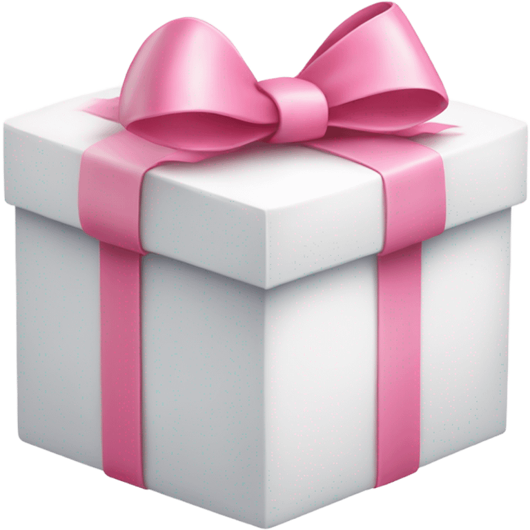 white box gift with pink bow emoji