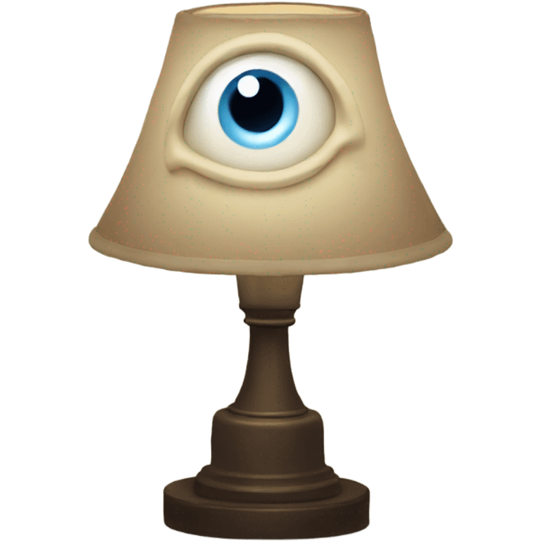 Lamp with eyeballs emoji