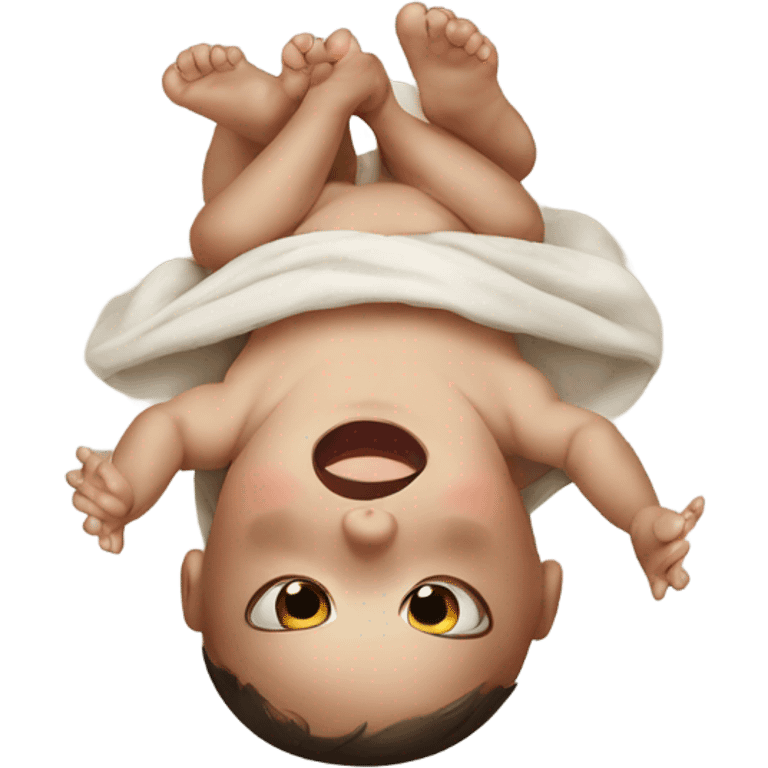 Baby upside down emoji