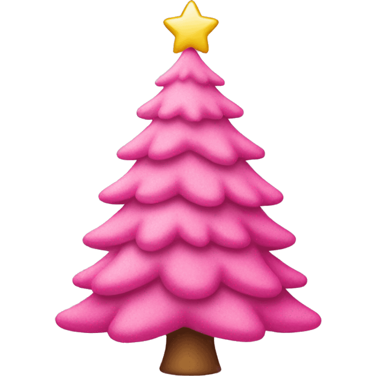 pink christmas tree emoji