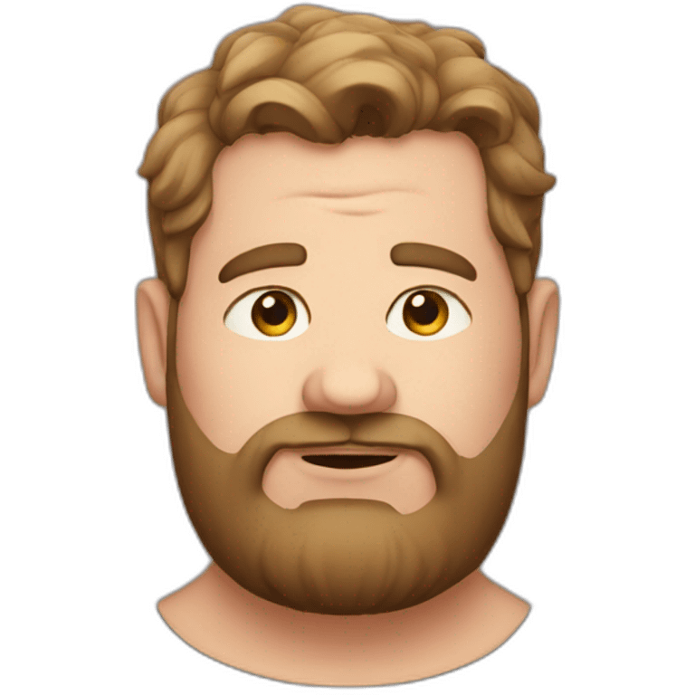 Overweight neckbeard emoji