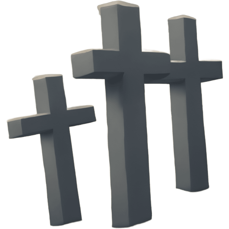 three crosses on Calvary Hill emoji