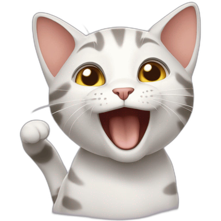 excited cat emoji