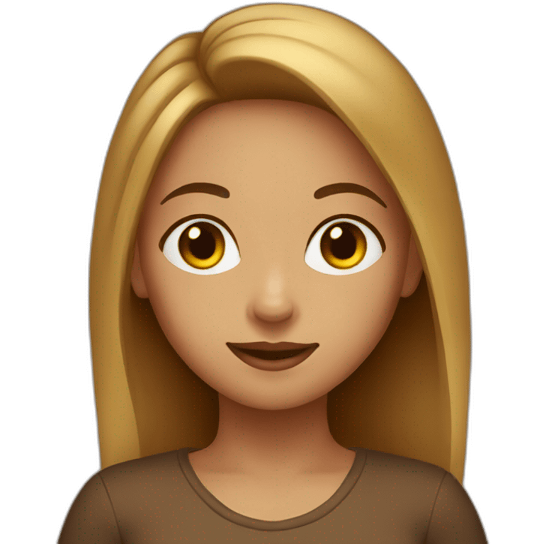 Girl brown emoji