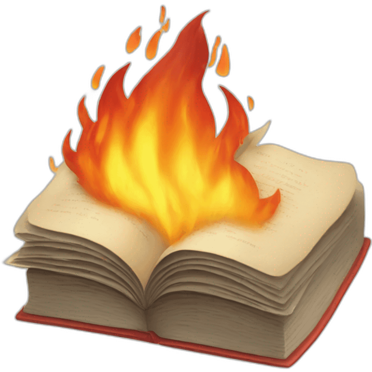 Fire book emoji