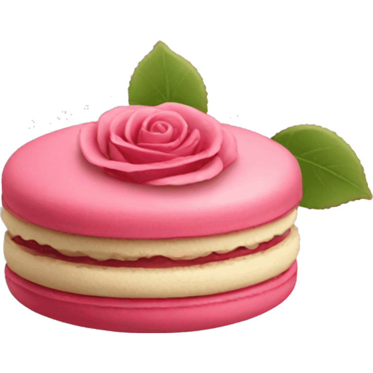 Rose macaron emoji