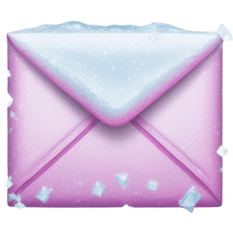 pink frozen email envelope emoji