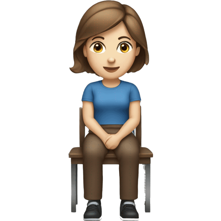 paleskin-woman-brown-hair-blue-eyes-sitting-chair emoji