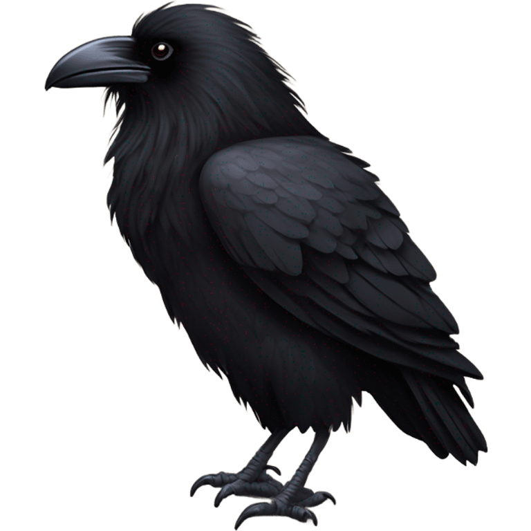 Raven riding buffalo emoji