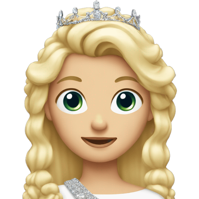 blonde girl with tiara emoji