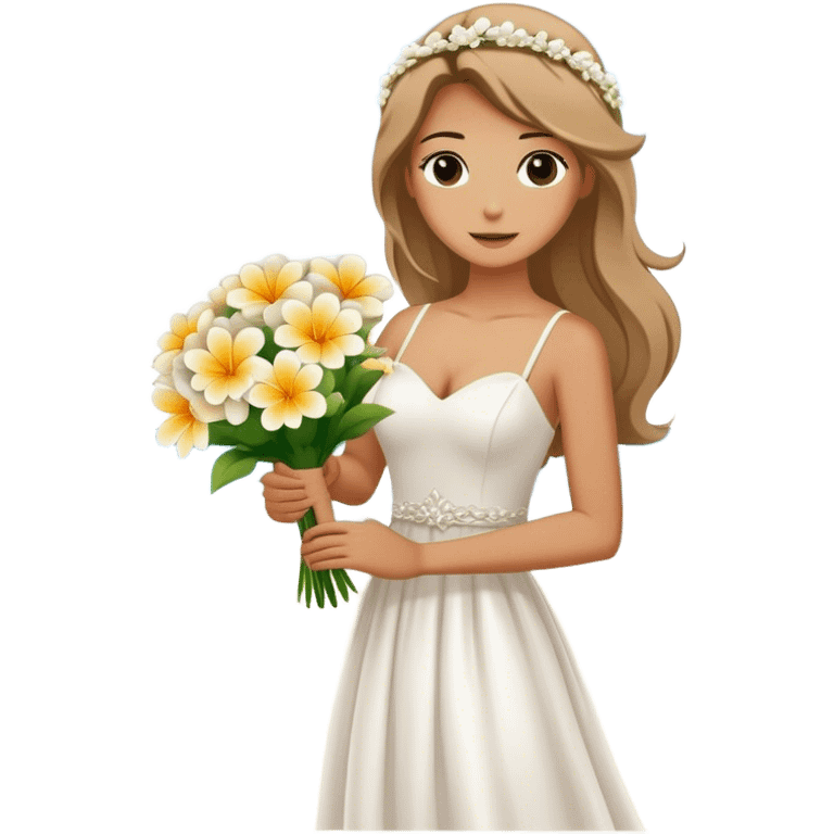 Bride at the beach emoji