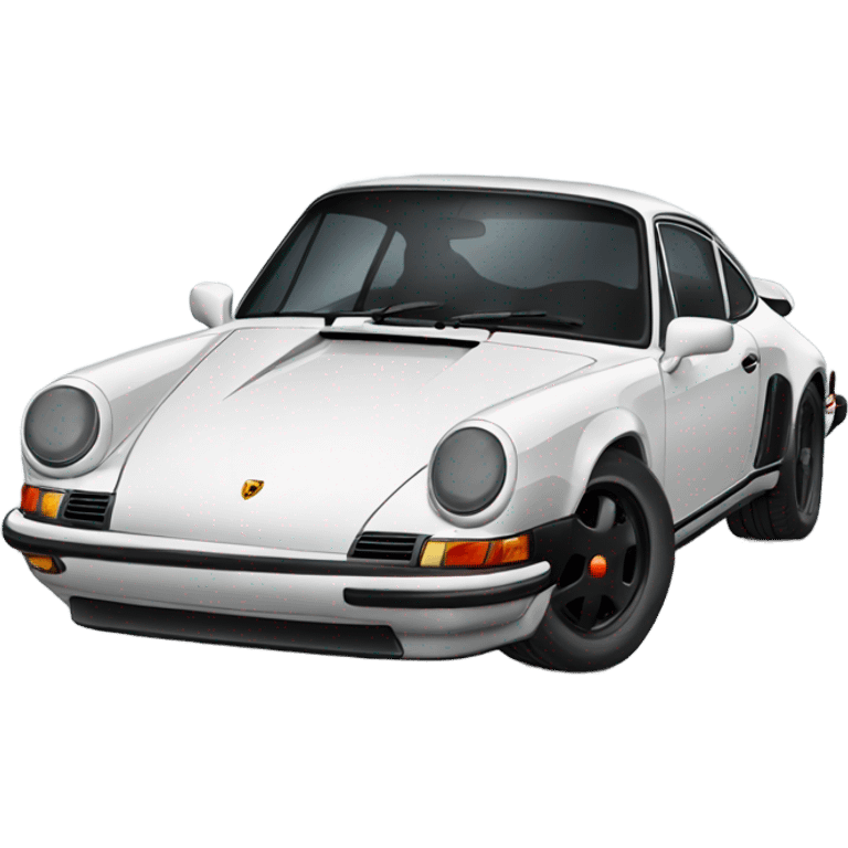 black Porsche 911 emoji