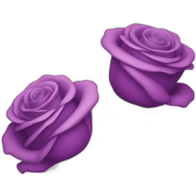 Cœur rose et violet emoji