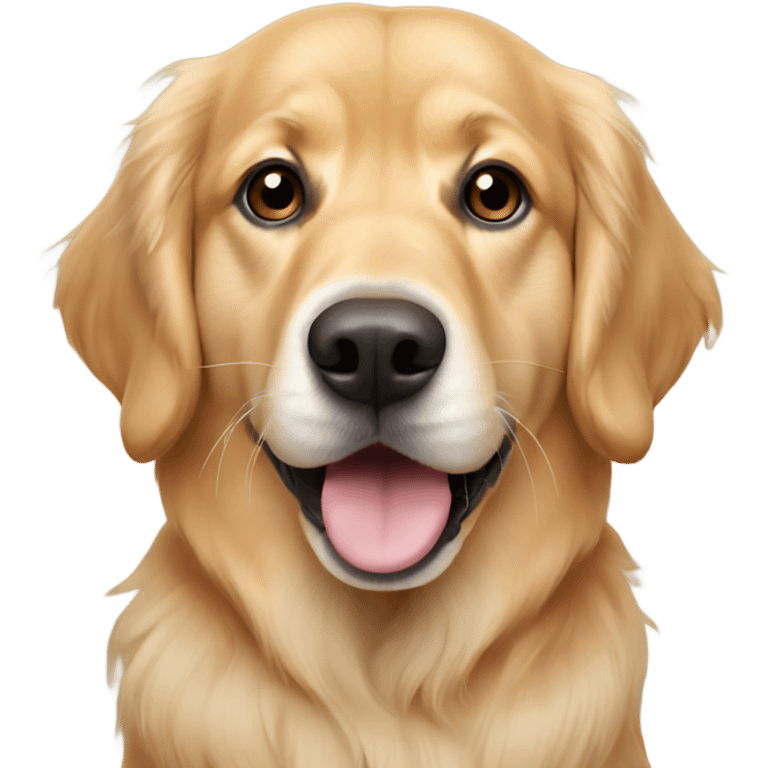 silly little indian golden retriver emoji