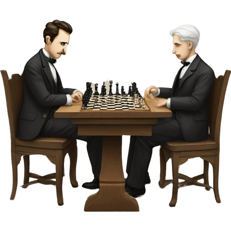 nicola tesla playing chess emoji