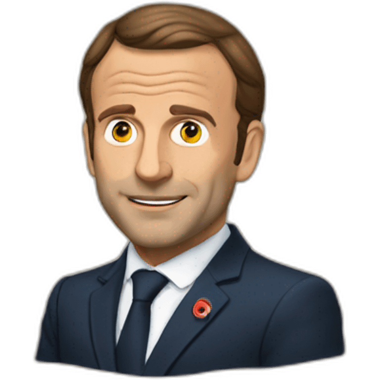 Macron qui cours emoji