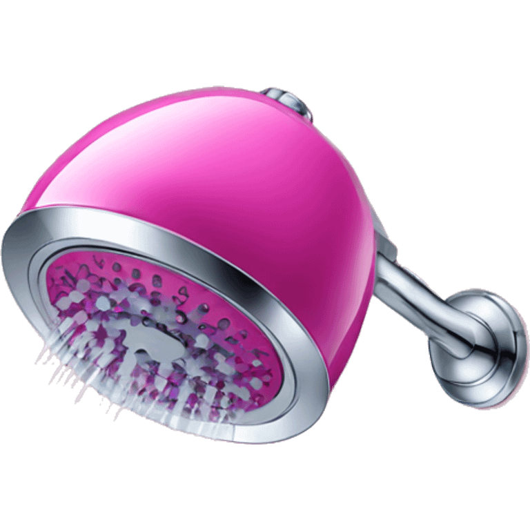 Pink ombre shower head with glitter  emoji