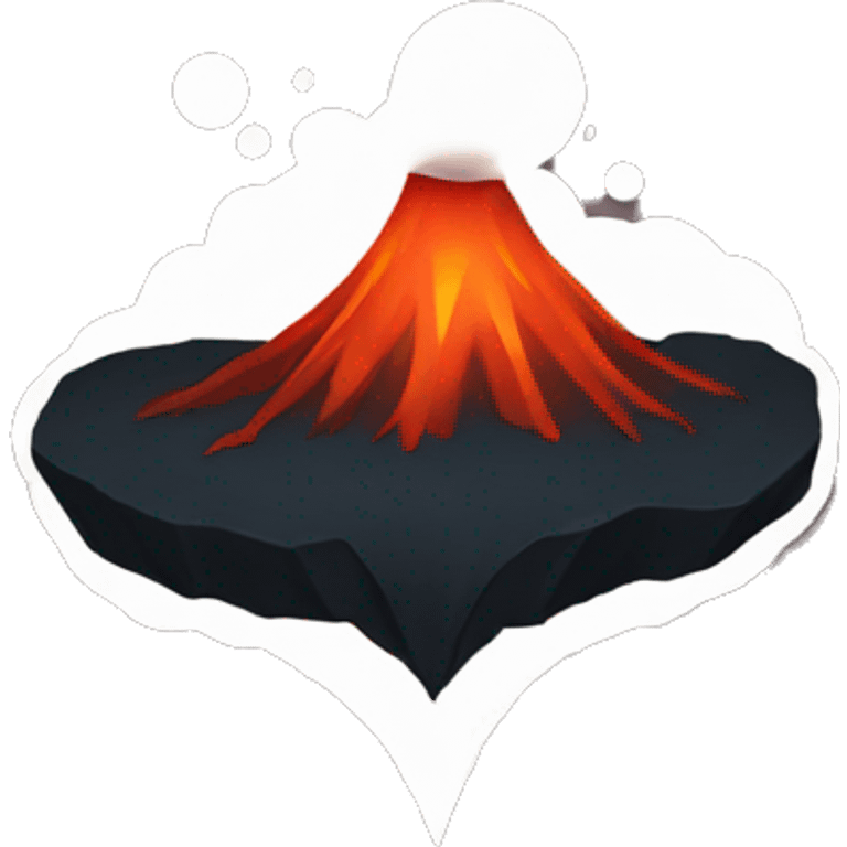 volcano heart emoji