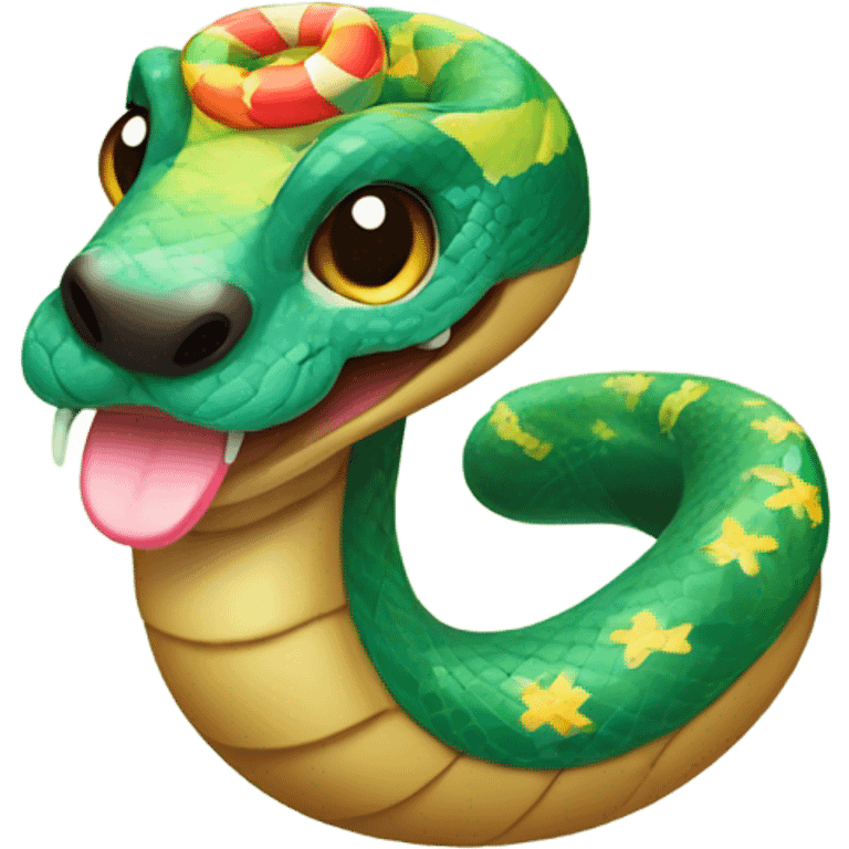 snake cute chinese new year emoji