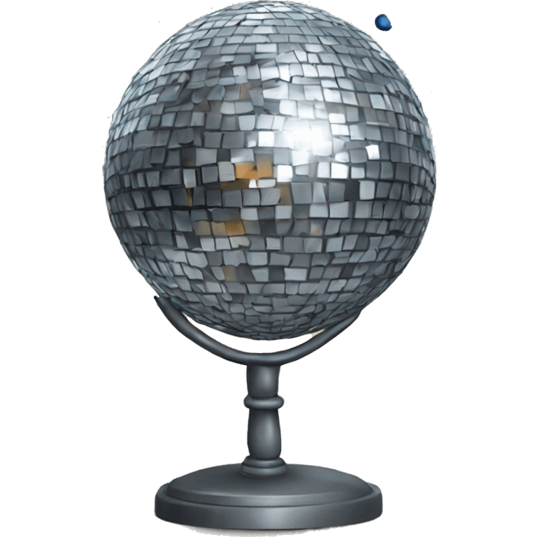 discoball with flying music notes emoji