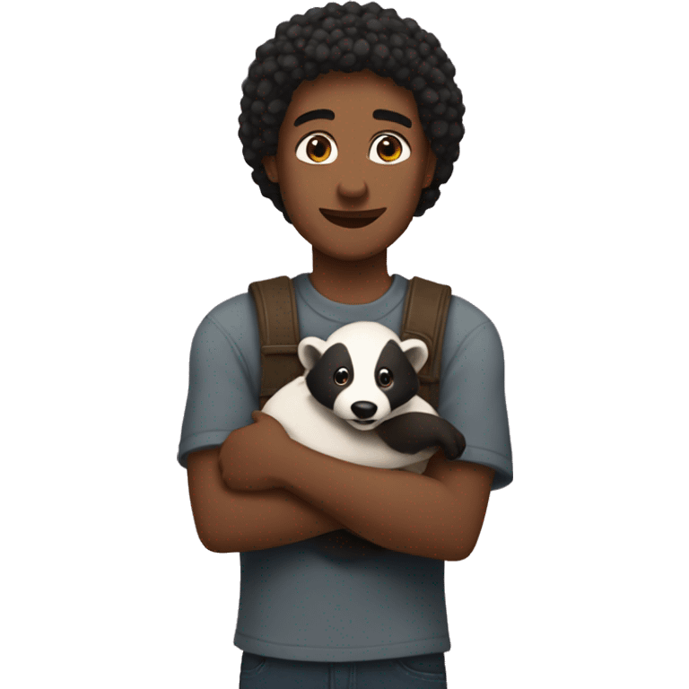 Musa holding badger emoji