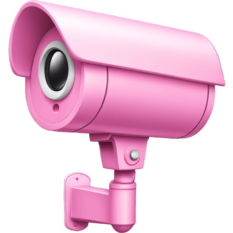 Pink security camera emoji