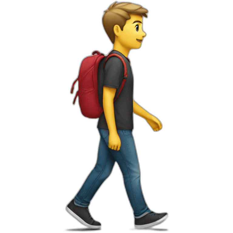 student walk emoji