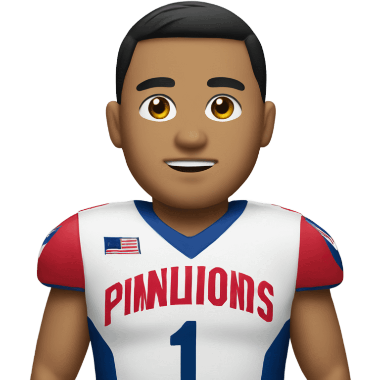 Filipino in commanders jersey  emoji