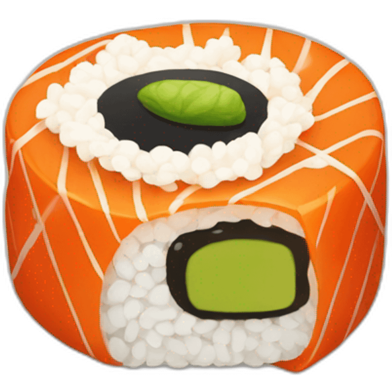 Un sushi énervé emoji