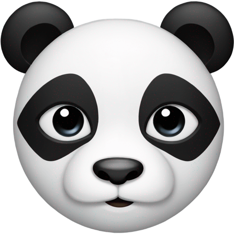 Panda with makeup emoji