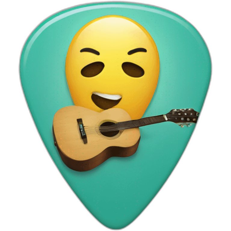 Guitar pick emoji