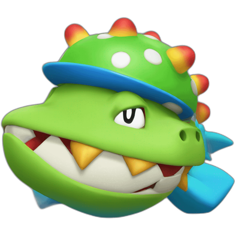 Bowser jr blue emoji