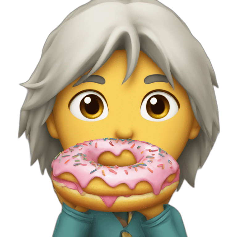 jiraya eating a donut emoji